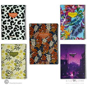 دفتر100برگ رحلی سیمی مجلد(طلقی)هیرمندپیپر